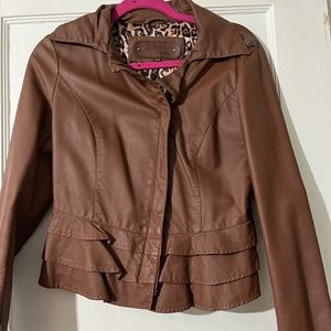 Faux leather jacket